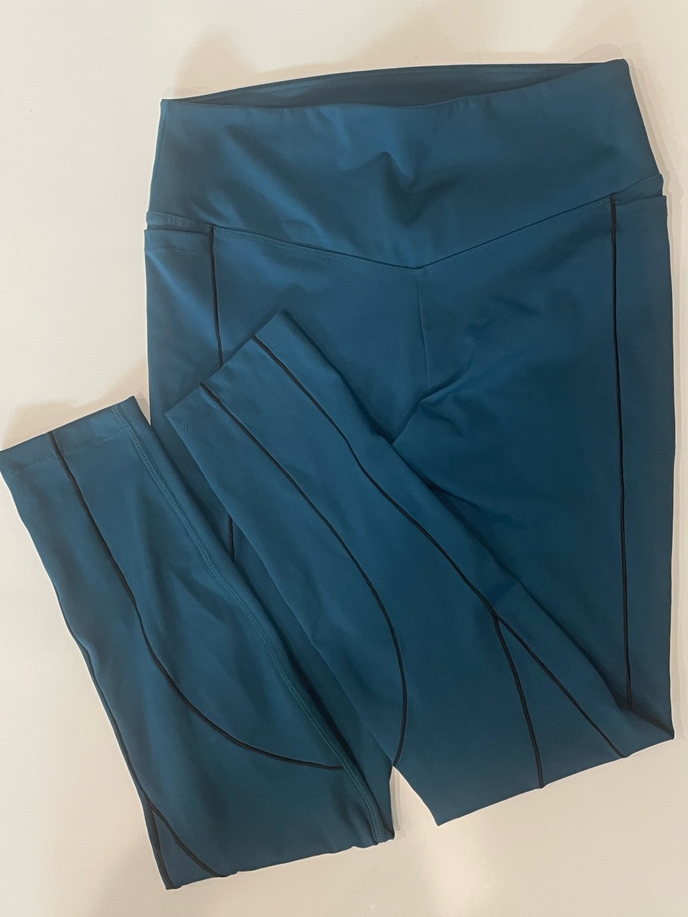 Woman’s Blue Active Leggings - Comfortable Stretch Bottoms